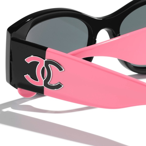 Chanel Black and Pink Sunglasses main image 5